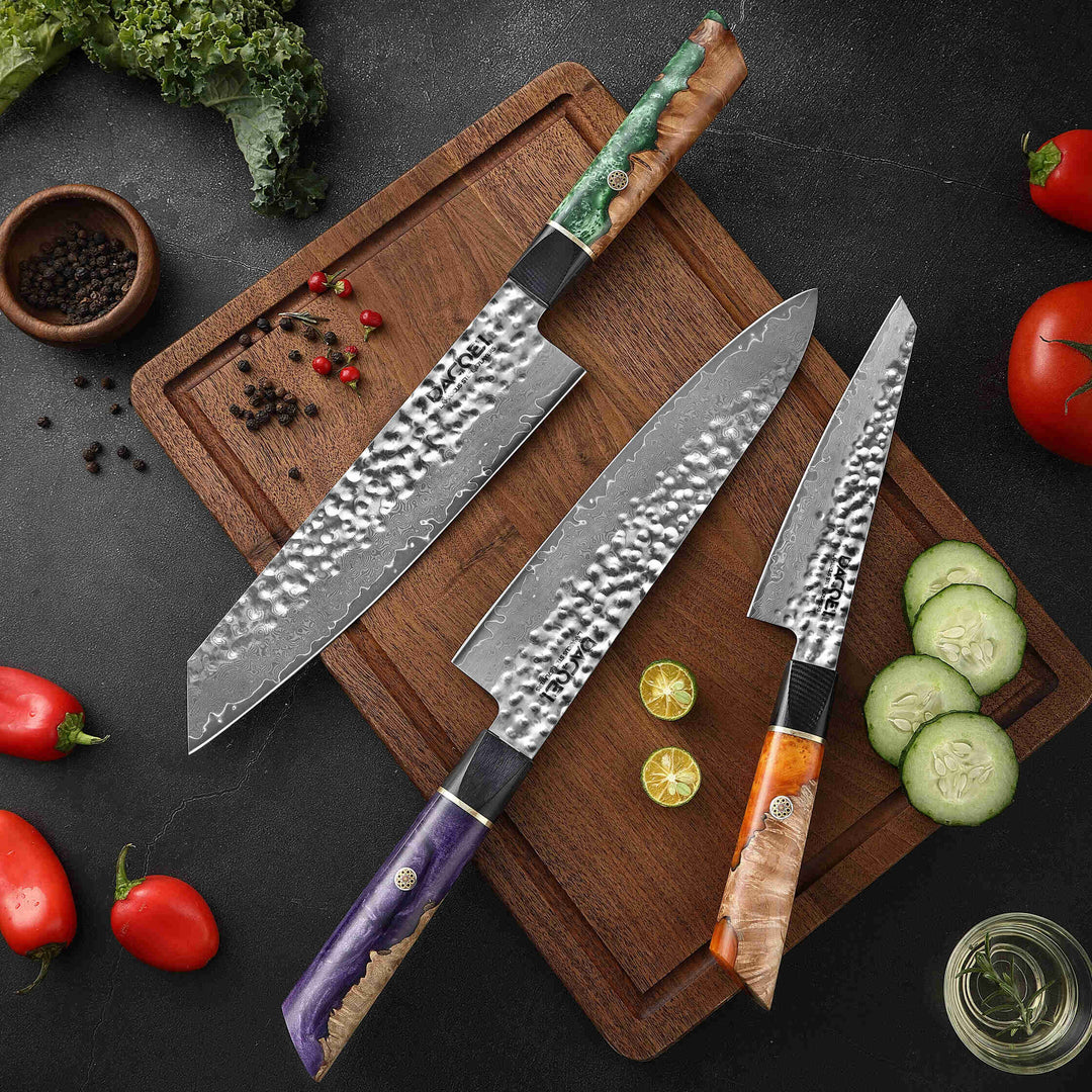 Kolekcia Eden, Profesionálne nože, 67-vrstvová damašková oceľ