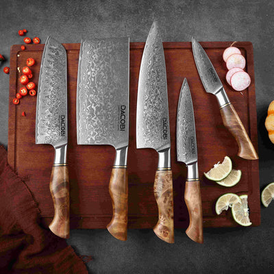 Kolekcia Sirocco, Profesionálne nože, 67-vrstvová damašková oceľ