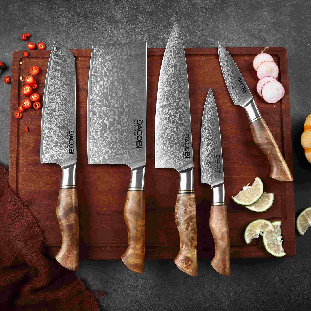 Kolekcia Sirocco, Profesionálne nože, 67-vrstvová damašková oceľ