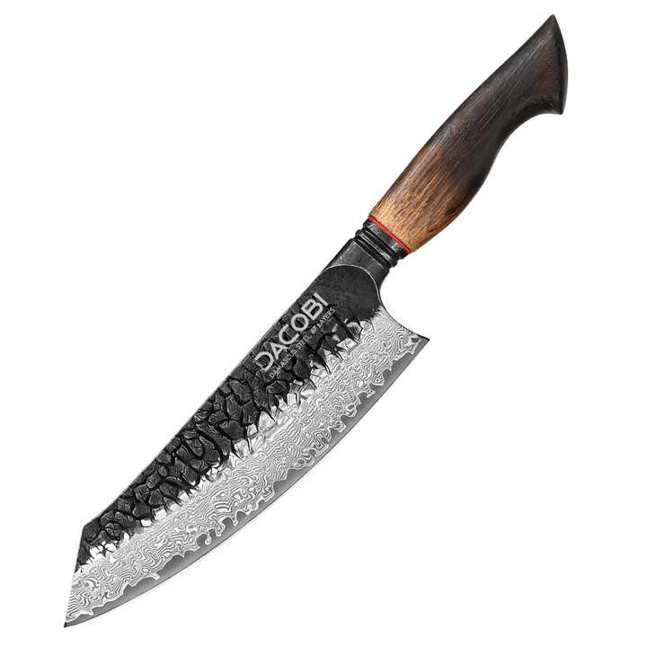 Nôž Santoku C62, Damašková oceľ, 19 cm