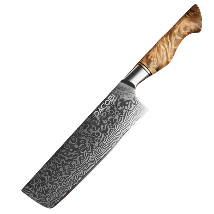 Nôž Nakiri C64, Damašková oceľ, 18 cm