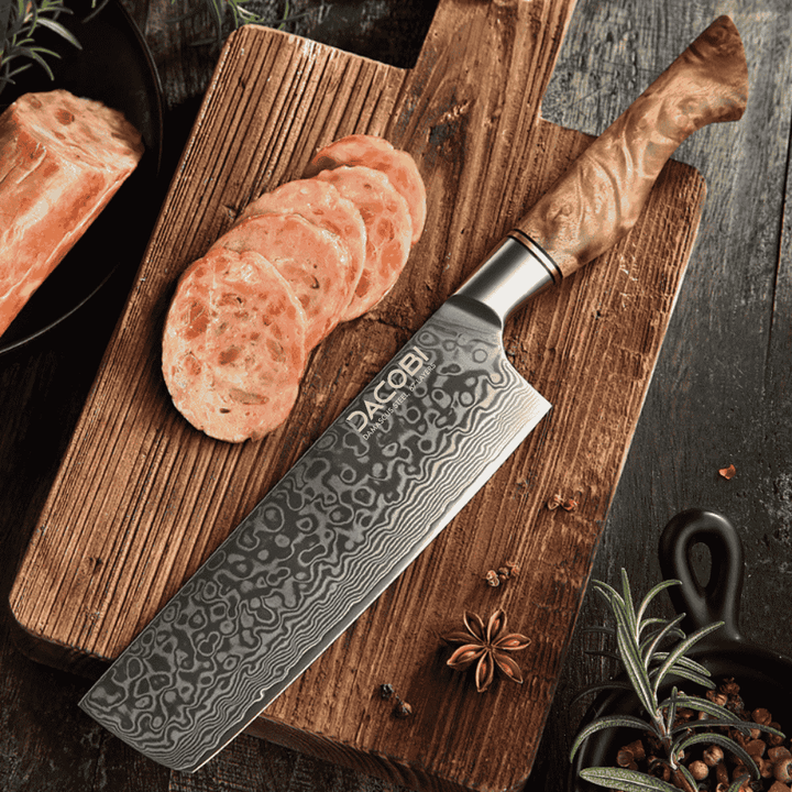 Nôž Nakiri C64, Damašková oceľ, 18 cm