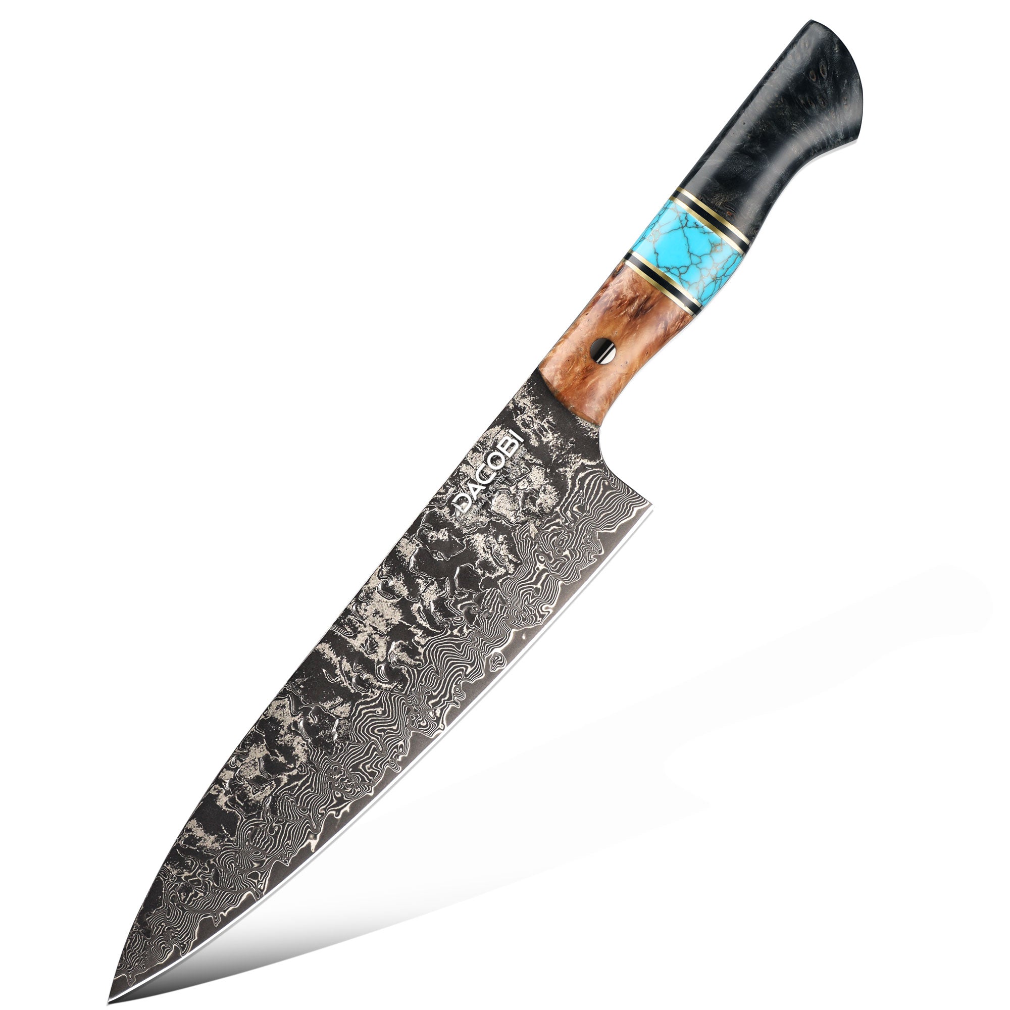 Kuchársky nôž C67, Damašková oceľ, 21.5 cm