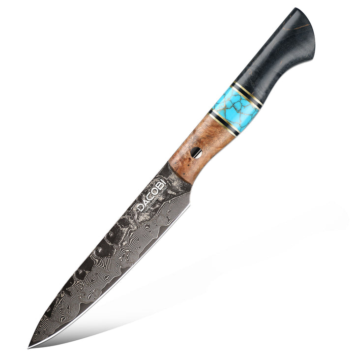 Univerzálny nôž C70, Damašková oceľ, 12.8 cm