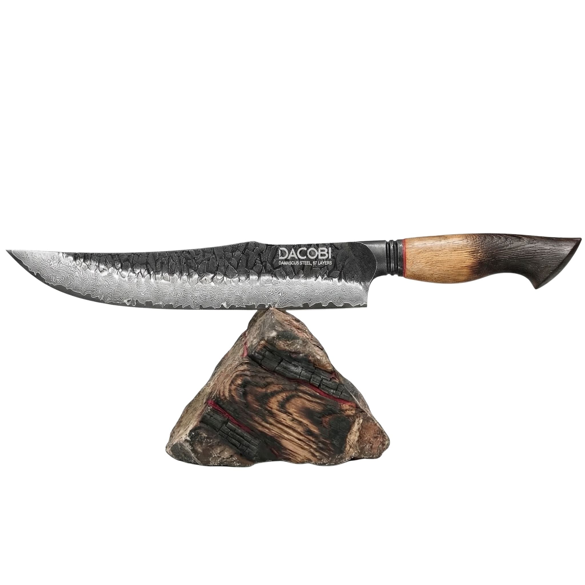 Mäsiarsky nôž C71, Damašková oceľ, 25.5 cm