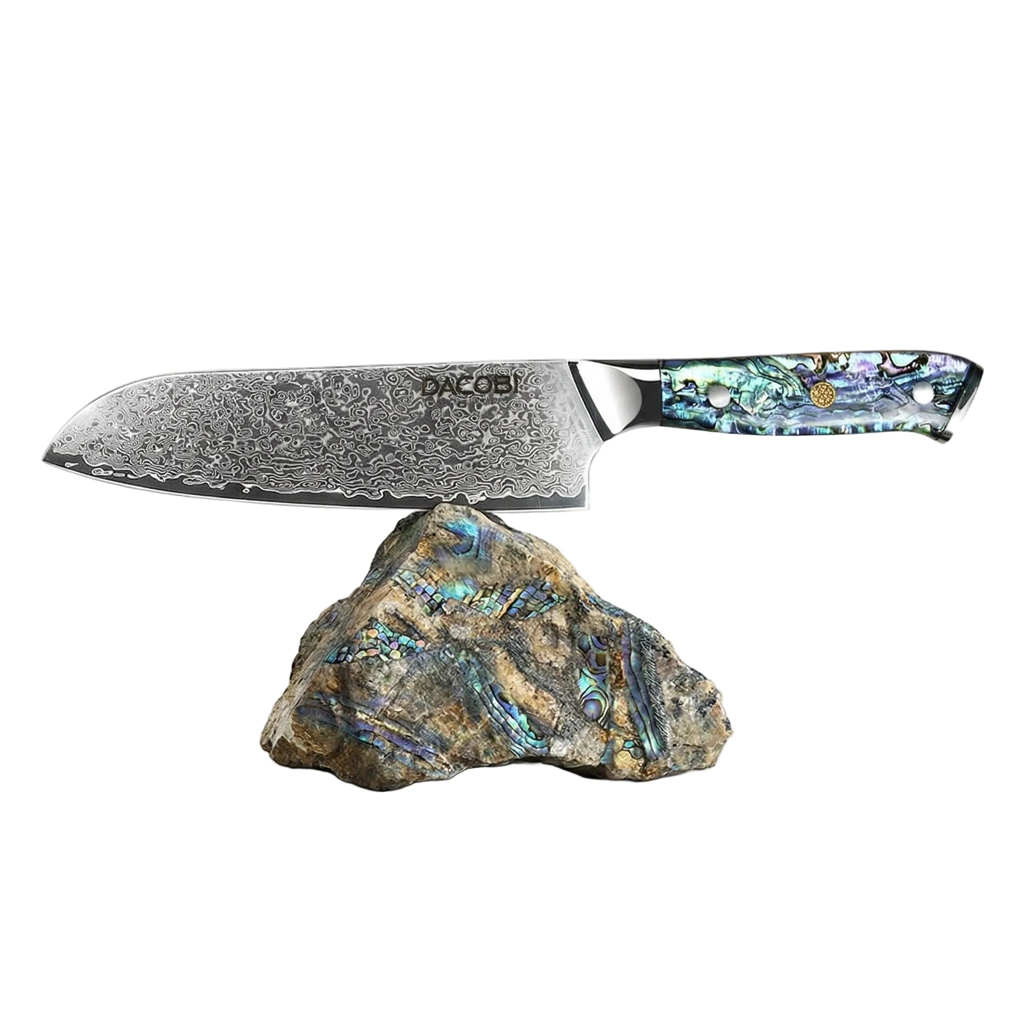 Nôž Santoku C23, Damašková oceľ, 18 cm