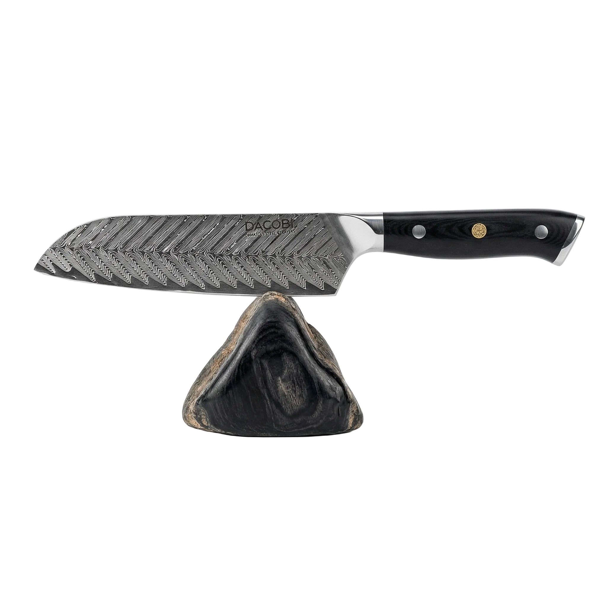 Nôž Santoku C26, Damašková oceľ, 17 cm