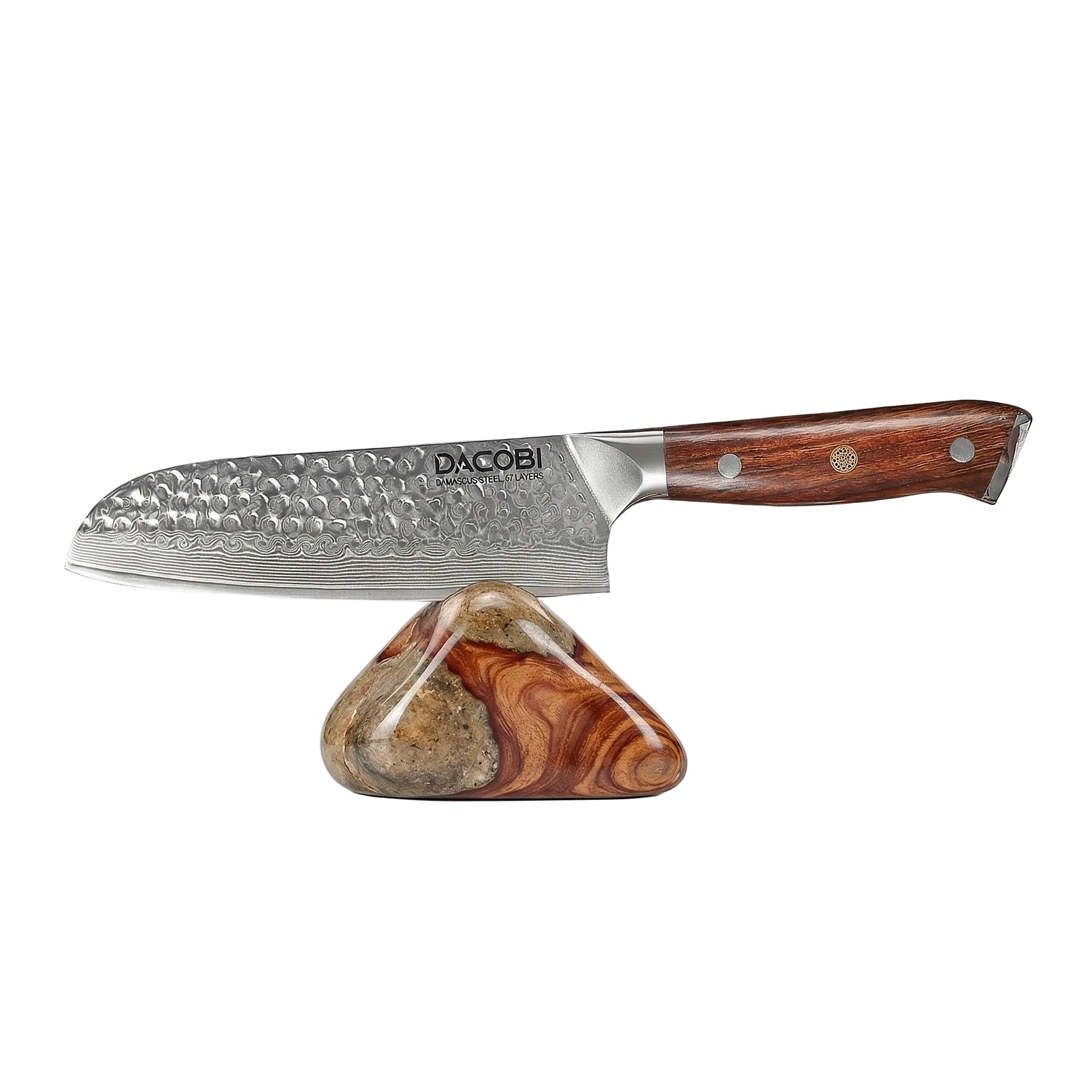 Nôž Santoku C39, Damašková oceľ, 18 cm