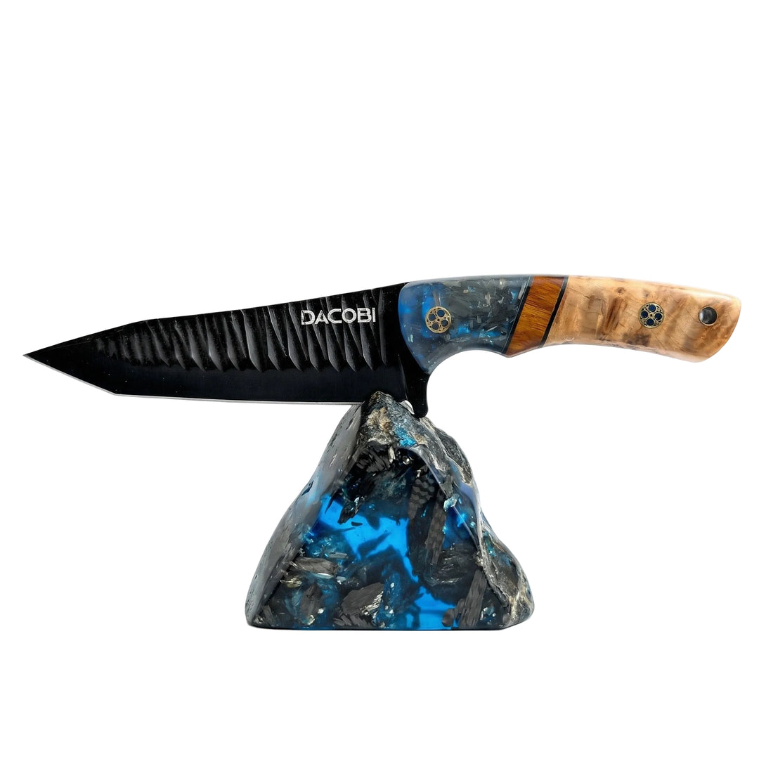 Nôž Gran Paradiso, oceľ D2, živicová rukoväť + púštne železné drevo