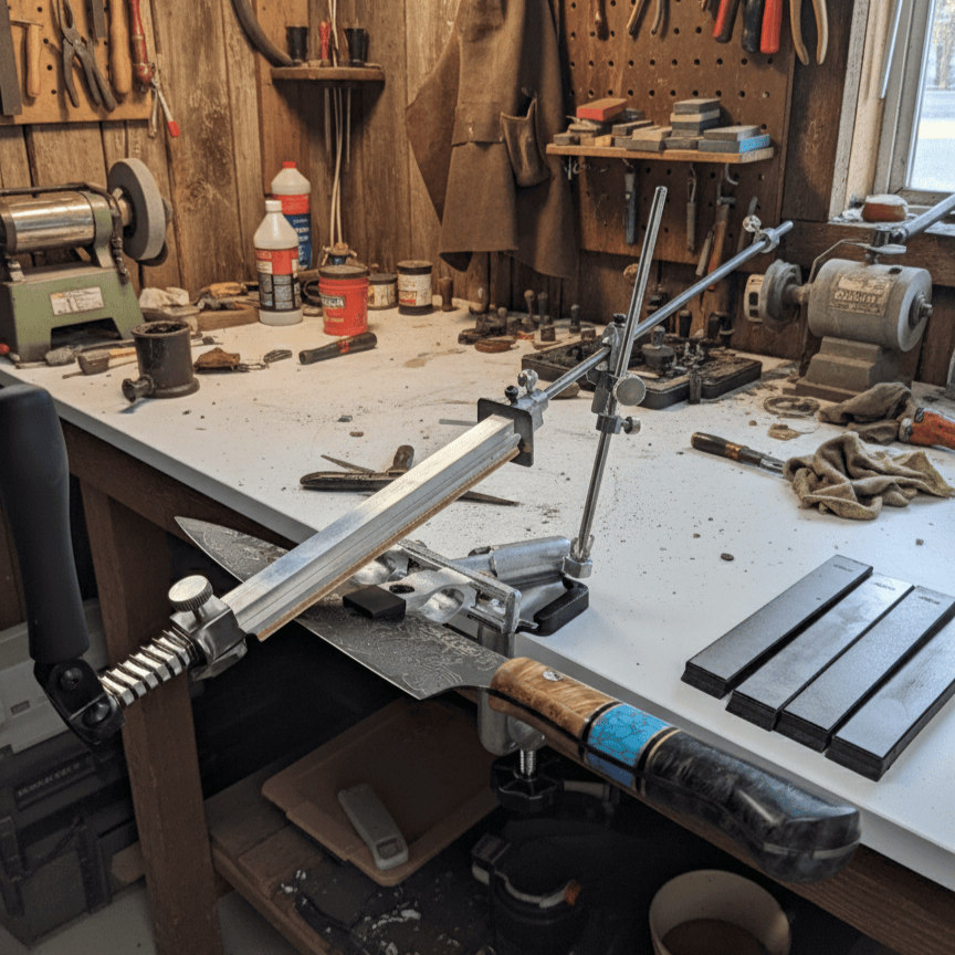 Sada diamantových brúsnych kameňov + zariadenie na brúsenie čepele, S10