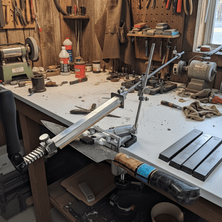 Sada diamantových brúsnych kameňov + zariadenie na brúsenie čepele, S10