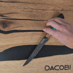 Filetovací nôž C69, Damašková oceľ, 15.6 cm