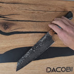 Nôž Kiritsuke C68, Damašková oceľ, 20.5 cm