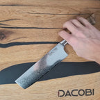 Nôž Nakiri C64, Damašková oceľ, 18 cm