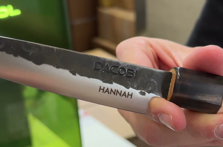 Čepeľ DACOBI Tsuchime s laserom vygravírovaným menom HANNAH
