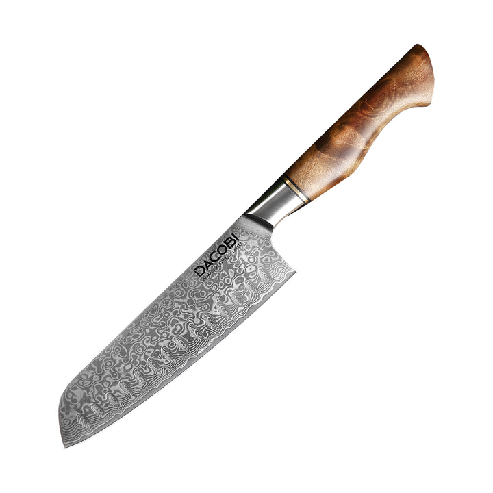 Nôž Santoku C33, Damašková oceľ, 18 cm - DACOBI.sk