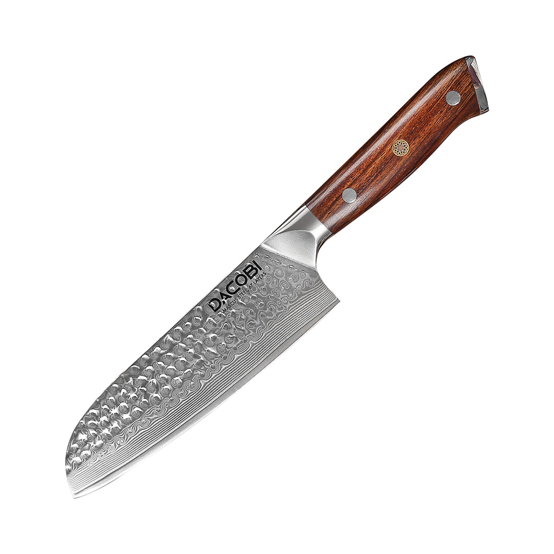 Nôž Santoku C39, Damašková oceľ, 18 cm - DACOBI.sk