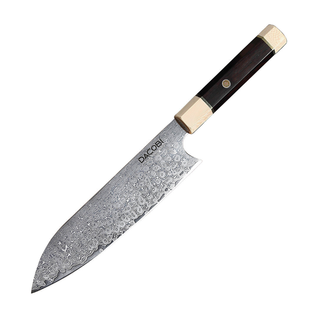 Nôž Santoku C12, damašková oceľ - DACOBI.sk